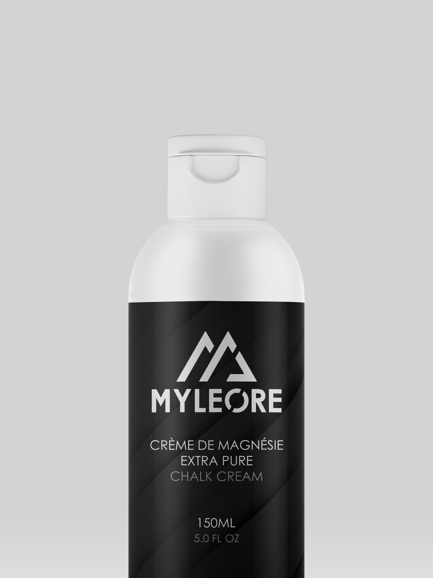 Zoom sur la bouteille de crème de magnésie extra-pure de 150ml