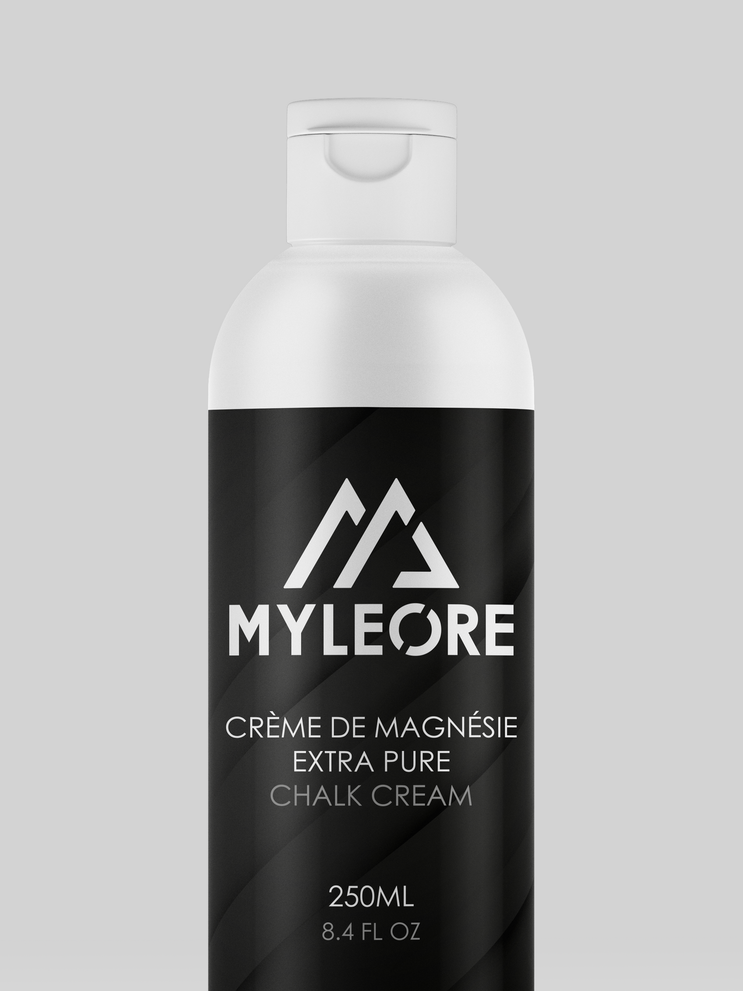 Zoom sur la bouteille de crème de magnésie de 250ml