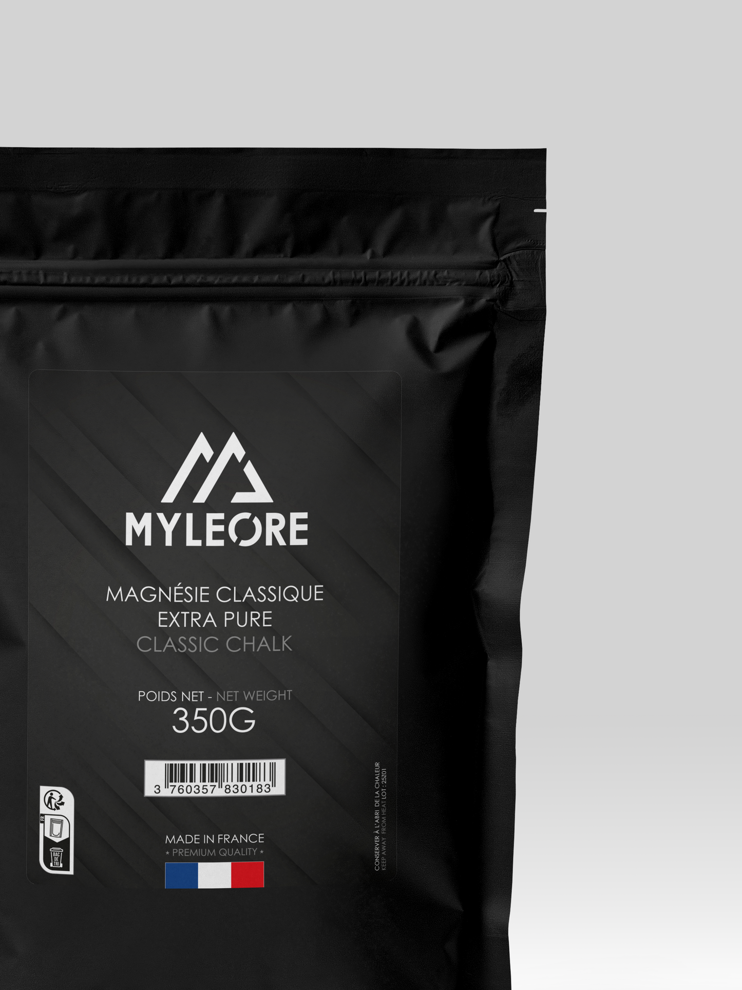 Zoom sur le pochon de magnésie classique de 350g