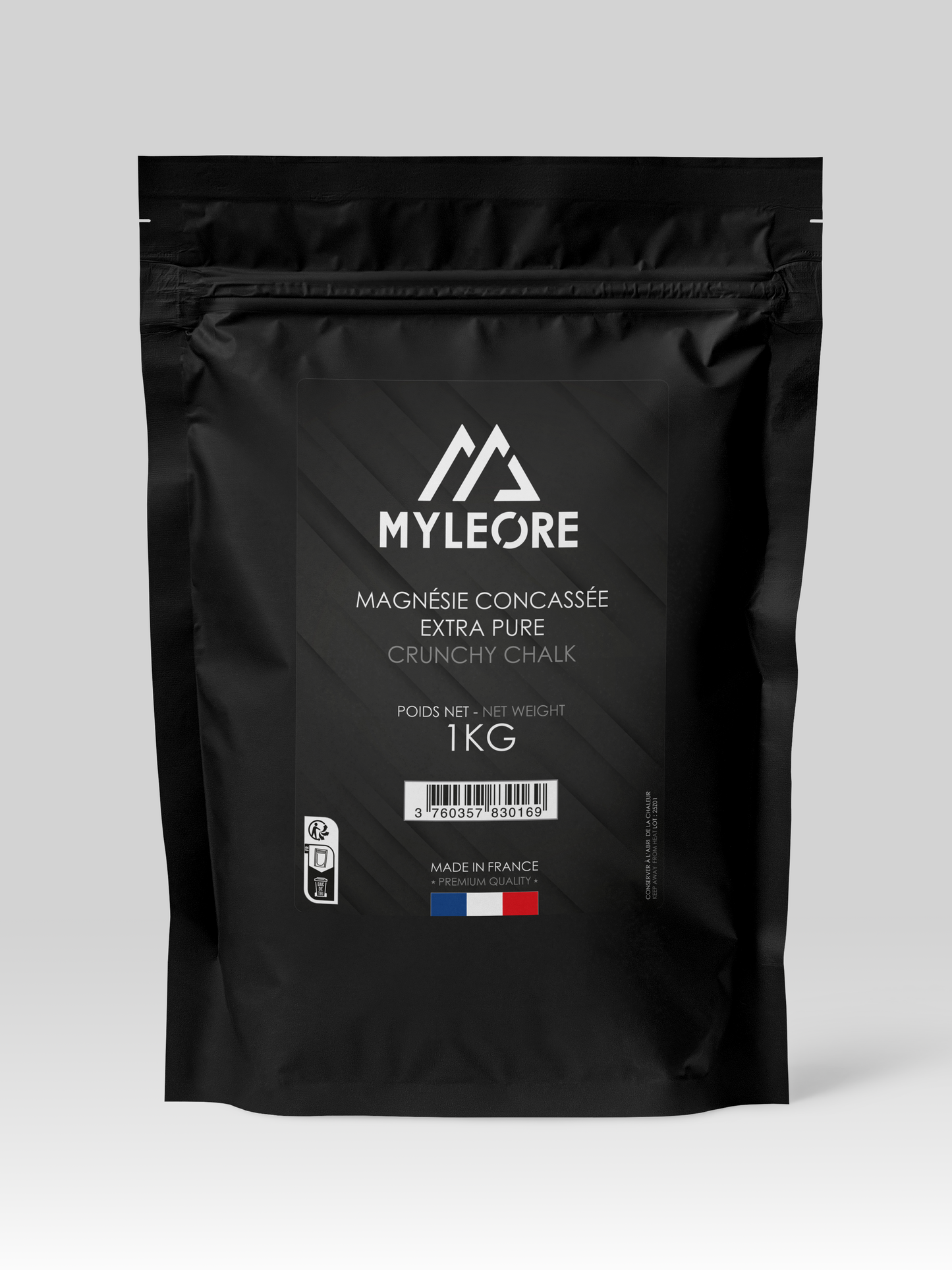 Pochon de 1kg de magnésie concassée extra-pure