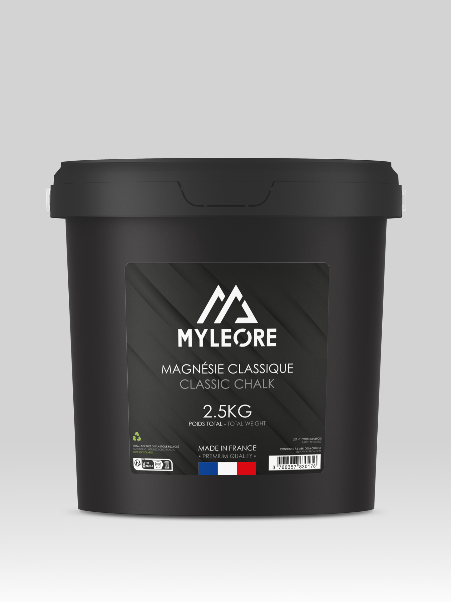 Seau de magnésie classique de 2,5kg