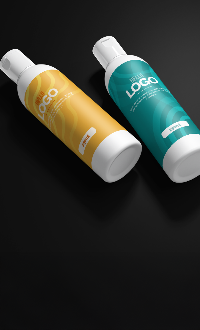 2 bouteilles de crème de magnésie de 250ml au format vertical avec des marques blanche